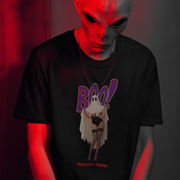 Helloween T-Shirt Boo mit Geist Motiv und nachhaltiger Bio-Baumwolle